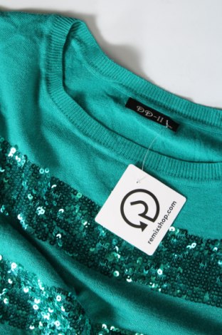 Дамски пуловер DD-II, Размер S, Цвят Зелен, Цена 15,36 лв.