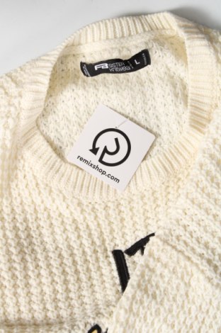 Γυναικείο πουλόβερ Fb Sister, Μέγεθος L, Χρώμα Εκρού, Τιμή 4,49 €