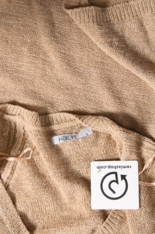 Дамски пуловер Haily`s, Размер L, Цвят Бежов, Цена 8,70 лв.