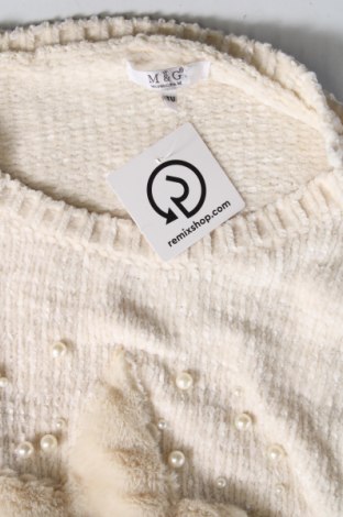 Γυναικείο πουλόβερ M & G, Μέγεθος M, Χρώμα Εκρού, Τιμή 4,95 €