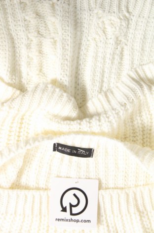 Damski sweter Made In Italy, Rozmiar M, Kolor Biały, Cena 17,45 zł