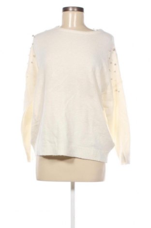 Дамски пуловер Moodo, Размер M, Цвят Бял, Цена 44,37 лв.