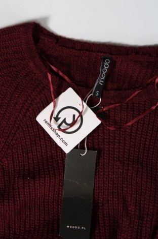 Дамски пуловер Moodo, Размер S, Цвят Червен, Цена 26,10 лв.