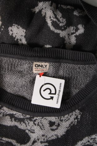 Дамски пуловер ONLY, Размер S, Цвят Сив, Цена 10,00 лв.