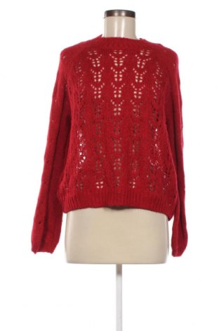 Дамски пуловер Pieces, Размер M, Цвят Червен, Цена 7,80 лв.