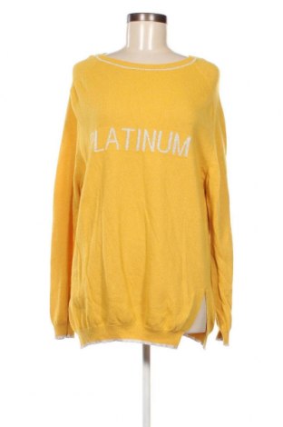 Γυναικείο πουλόβερ Platinum, Μέγεθος L, Χρώμα Κίτρινο, Τιμή 5,01 €