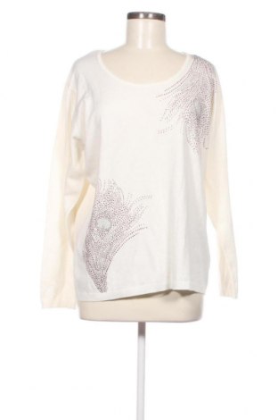 Дамски пуловер Pompoos Design By Harald Gloockler, Размер XL, Цвят Бял, Цена 13,20 лв.