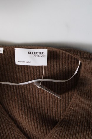Дамски пуловер Selected Femme, Размер M, Цвят Зелен, Цена 29,01 лв.