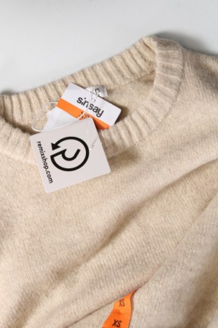 Γυναικείο πουλόβερ Sinsay, Μέγεθος XS, Χρώμα  Μπέζ, Τιμή 5,93 €