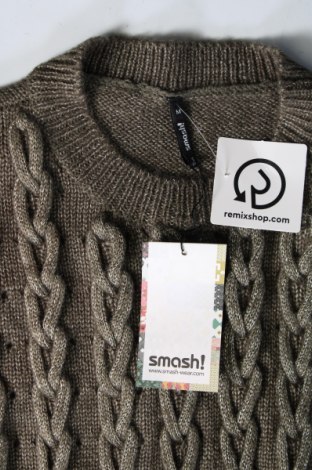 Дамски пуловер Smash, Размер M, Цвят Зелен, Цена 17,94 лв.