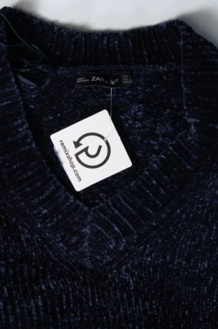 Pulover de femei Zara Knitwear, Mărime S, Culoare Albastru, Preț 20,39 Lei