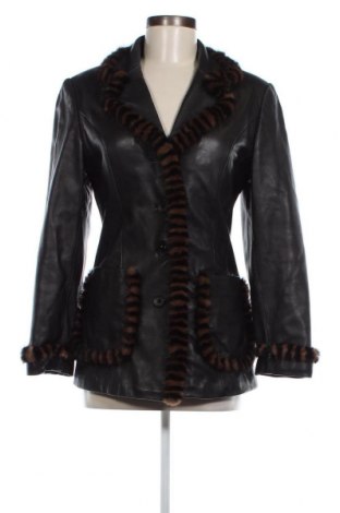 Δερμάτινο γυναικείο παλτό, Μέγεθος S, Χρώμα Μαύρο, Τιμή 26,54 €