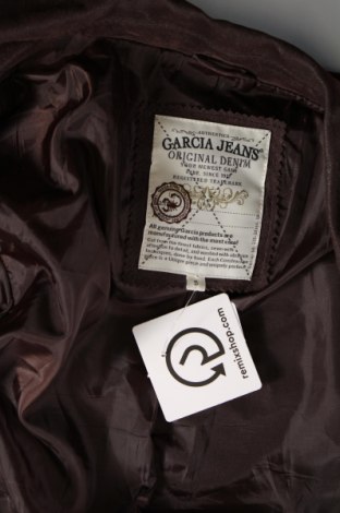 Дамско кожено сако Garcia Jeans, Размер S, Цвят Кафяв, Цена 45,90 лв.