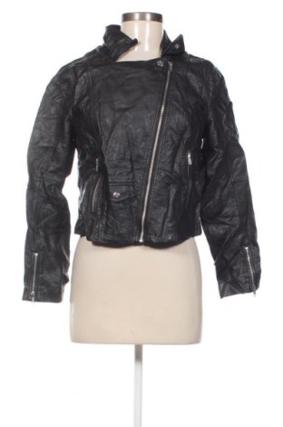 Γυναικείο δερμάτινο μπουφάν H&M, Μέγεθος M, Χρώμα Μαύρο, Τιμή 18,19 €