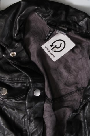 Γυναικείο δερμάτινο μπουφάν H&M Divided, Μέγεθος XS, Χρώμα Μαύρο, Τιμή 15,16 €