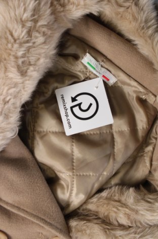 Γυναικείο παλτό Made In Italy, Μέγεθος M, Χρώμα  Μπέζ, Τιμή 23,17 €