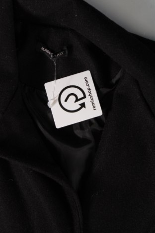 Γυναικείο παλτό Made In Italy, Μέγεθος S, Χρώμα Μαύρο, Τιμή 37,77 €