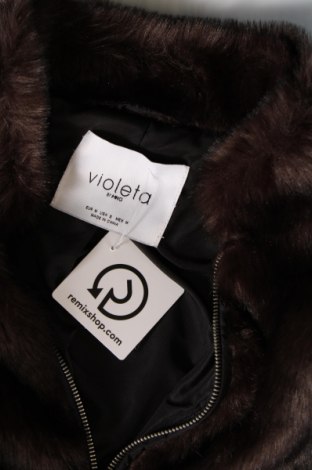Дамско палто Violeta by Mango, Размер M, Цвят Кафяв, Цена 73,00 лв.