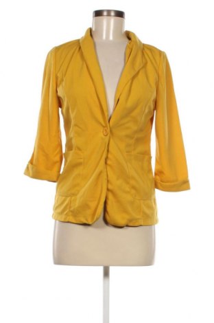 Дамско сако, Размер S, Цвят Жълт, Цена 9,24 лв.