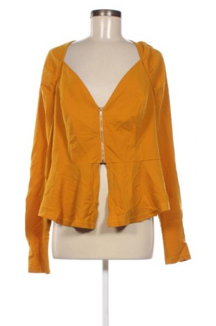 Дамско сако Fashion nova, Размер XL, Цвят Жълт, Цена 8,36 лв.
