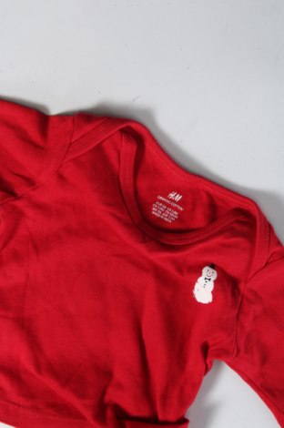 Παιδική μπλούζα H&M, Μέγεθος 2-3m/ 56-62 εκ., Χρώμα Κόκκινο, Τιμή 1,69 €