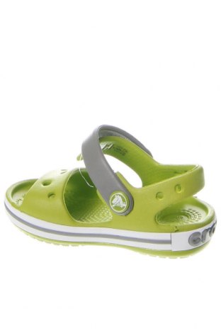 Детски сандали Crocs, Размер 19, Цвят Зелен, Цена 35,60 лв.