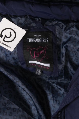 Παιδικό μπουφάν Threadgirls, Μέγεθος 6-7y/ 122-128 εκ., Χρώμα Μπλέ, Τιμή 42,06 €