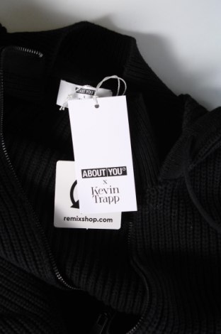 Jachetă tricotată de bărbați About you x Kevin Trapp, Mărime S, Culoare Negru, Preț 434,21 Lei