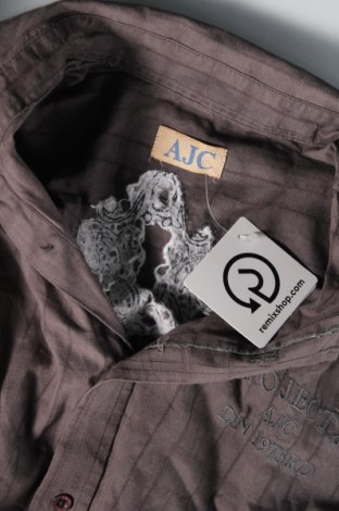 Ανδρικό πουκάμισο Ajc, Μέγεθος M, Χρώμα Γκρί, Τιμή 1,63 €