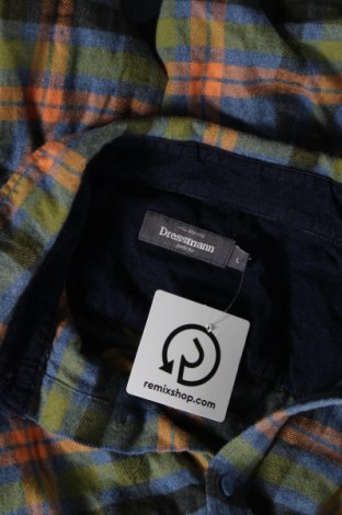 Ανδρικό πουκάμισο Dressmann, Μέγεθος L, Χρώμα Πολύχρωμο, Τιμή 4,16 €