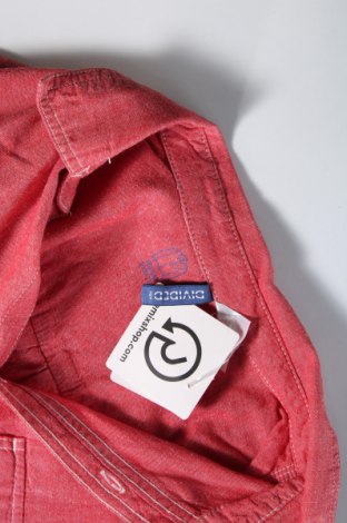 Ανδρικό πουκάμισο H&M Divided, Μέγεθος M, Χρώμα Κόκκινο, Τιμή 2,82 €