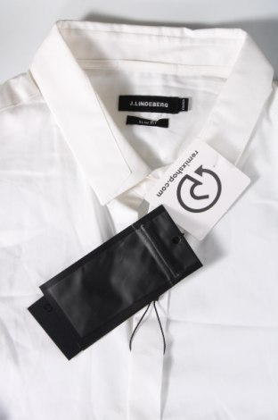 Ανδρικό πουκάμισο J.Lindeberg, Μέγεθος S, Χρώμα Λευκό, Τιμή 77,32 €