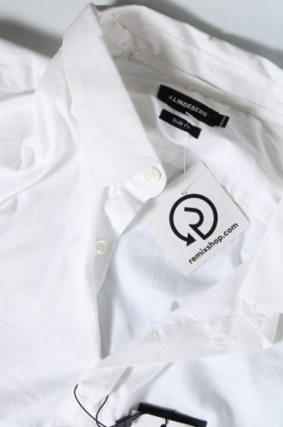 Ανδρικό πουκάμισο J.Lindeberg, Μέγεθος XL, Χρώμα Λευκό, Τιμή 77,32 €