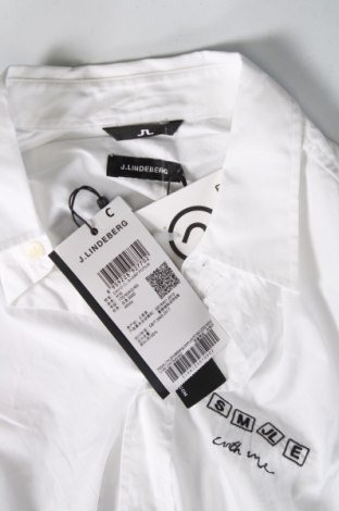 Ανδρικό πουκάμισο J.Lindeberg, Μέγεθος S, Χρώμα Λευκό, Τιμή 77,32 €