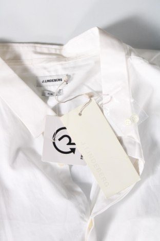 Ανδρικό πουκάμισο J.Lindeberg, Μέγεθος XL, Χρώμα Λευκό, Τιμή 27,06 €