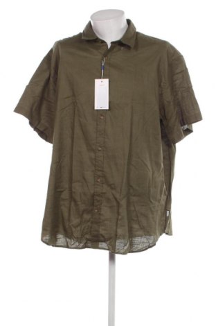 Ανδρικό πουκάμισο Jack & Jones, Μέγεθος 4XL, Χρώμα Πράσινο, Τιμή 8,76 €