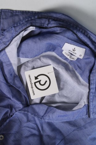 Ανδρικό πουκάμισο Macson, Μέγεθος S, Χρώμα Μπλέ, Τιμή 3,12 €