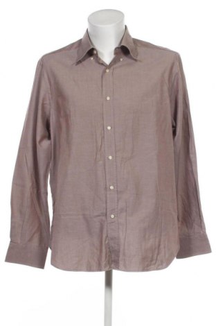 Мъжка риза Massimo Dutti, Размер XXL, Цвят Кафяв, Цена 27,30 лв.