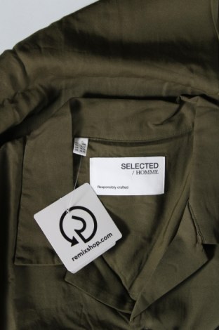 Мъжка риза Selected Homme, Размер M, Цвят Зелен, Цена 68,00 лв.