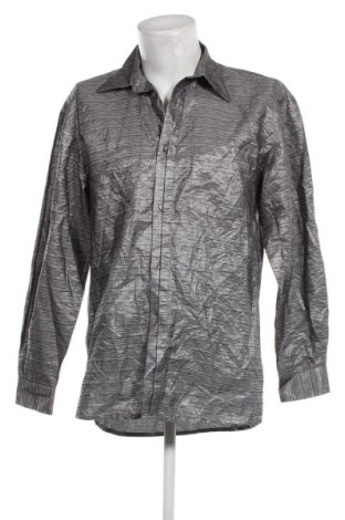 Ανδρικό πουκάμισο Tziacco, Μέγεθος L, Χρώμα Γκρί, Τιμή 7,67 €