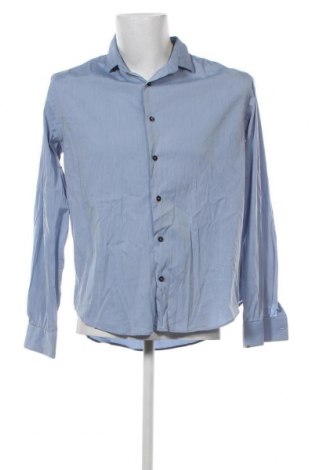 Ανδρικό πουκάμισο Zara Man, Μέγεθος L, Χρώμα Μπλέ, Τιμή 5,35 €