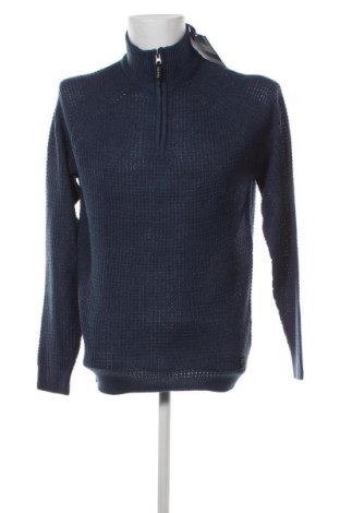 Ανδρικό πουλόβερ Blend, Μέγεθος M, Χρώμα Μπλέ, Τιμή 9,28 €