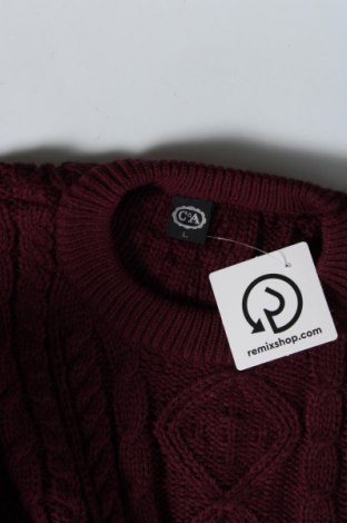 Мъжки пуловер C&A, Размер L, Цвят Червен, Цена 8,70 лв.
