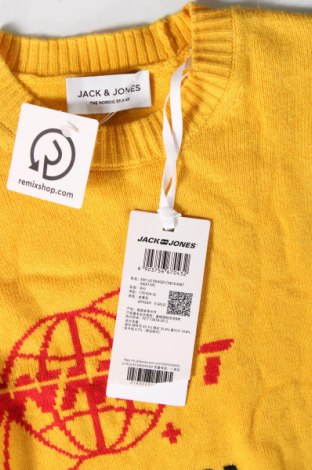 Мъжки пуловер Jack & Jones, Размер S, Цвят Жълт, Цена 68,00 лв.