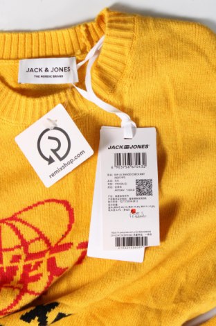 Мъжки пуловер Jack & Jones, Размер S, Цвят Жълт, Цена 20,40 лв.