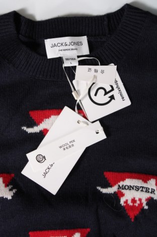 Мъжки пуловер Jack & Jones, Размер L, Цвят Син, Цена 17,00 лв.