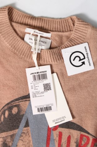 Мъжки пуловер Jack & Jones, Размер XS, Цвят Бежов, Цена 17,00 лв.