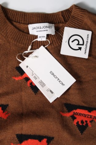 Pulover de bărbați Jack & Jones, Mărime L, Culoare Bej, Preț 55,92 Lei