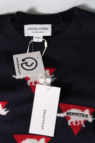 Ανδρικό πουλόβερ Jack & Jones, Μέγεθος M, Χρώμα Μπλέ, Τιμή 8,76 €