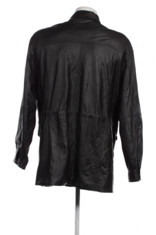 Ανδρικό δερμάτινο μπουφάν, Μέγεθος XL, Χρώμα Μαύρο, Τιμή 14,56 €